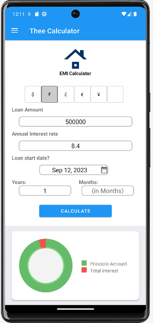 Thee Calculator Screenshot 1