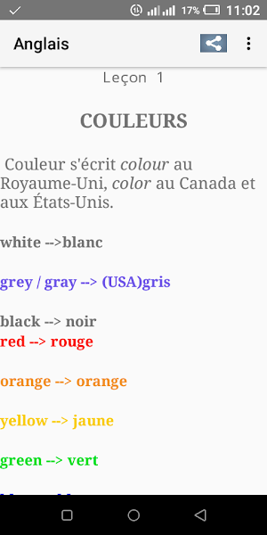Anglais Screenshot 2