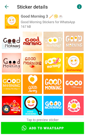 Morning Stickers for WhatsApp Screenshot 2
