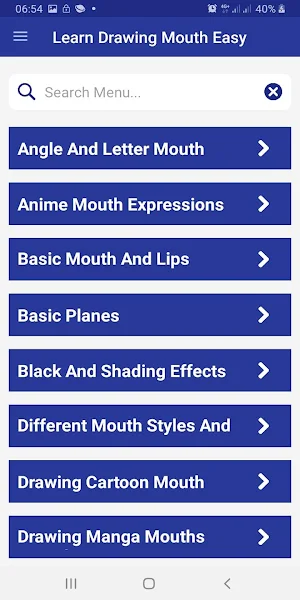Learn Drawing Mouth Easy Step Screenshot 0