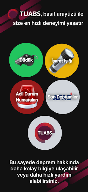 TUABS: Acil Durum Yardımcısı Screenshot 1
