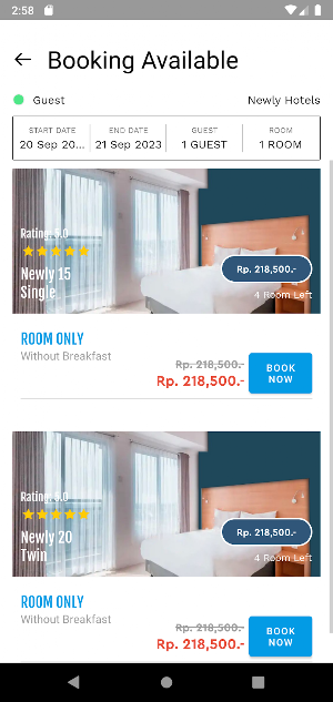 Homee Hotels Screenshot 2