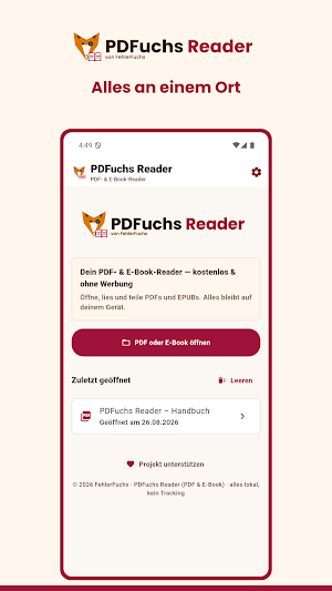 PDFuchs Reader Screenshot 0