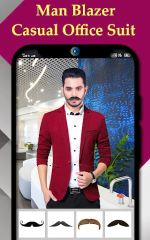 Man blazer casual office suit Screenshot 3