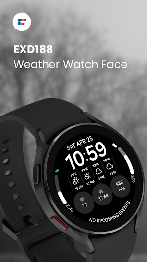 EXD188: Weather Watch Face Screenshot 0