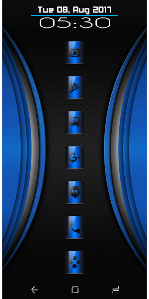 Carter Blue Black Icon Pack Screenshot 2