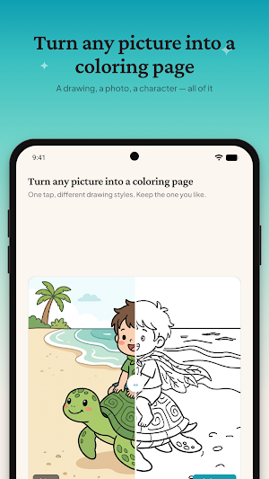 FlipPics: Coloring Page Maker Screenshot 0