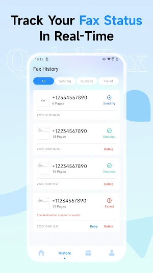 QuickFax - Send Fax from Phone Screenshot 1