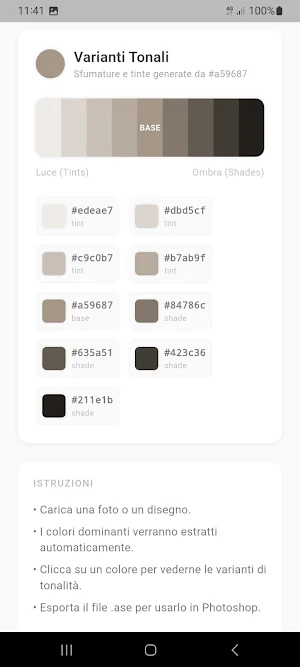 CromaGen ASE Palette Export Screenshot 1
