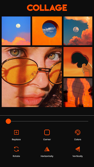 Orenji 🍊 : Free Photo Collage & Backgrounds maker Screenshot 1