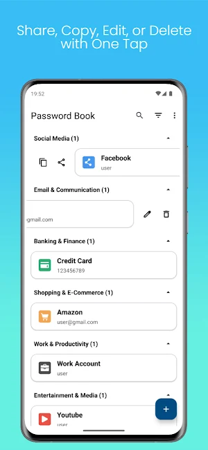 Password Book Screenshot 2