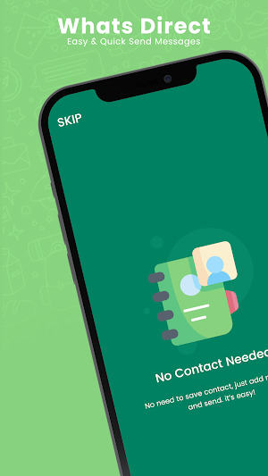 WhatsDirect - Whatsapp chat without saving number Screenshot 1