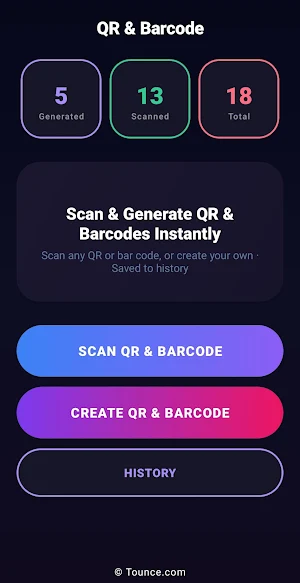 QR & Barcode Scanner/Generator Screenshot 0