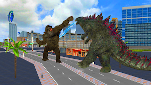 Godzilla vs Gorilla Rampage 3D Screenshot 1