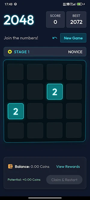 Crypto 2048 Play & Earn Screenshot 2
