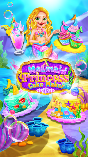 Mermaid Glitter 🌈 Cake Maker Chef Screenshot 3