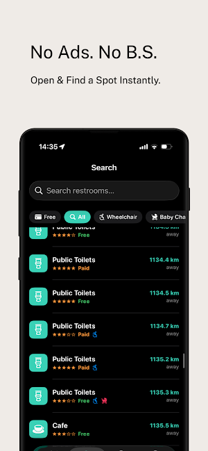 LooCation – Toilet Finder Screenshot 1