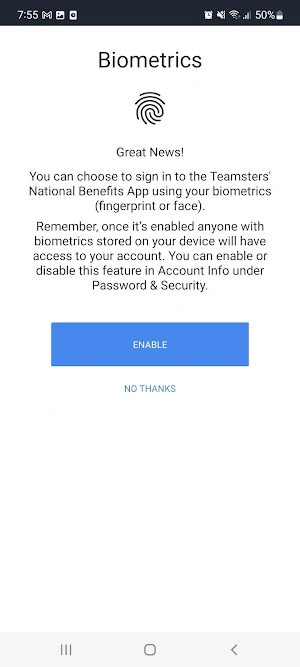 Teamsters' National Benefits Screenshot 1
