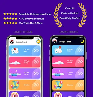 Chicago Transit: CTA Bus & Train tracker Screenshot 0