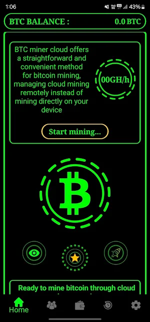 NiceMiner Bitcoin miner cloud Screenshot 1