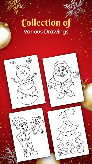 Santa & Christmas Drawing Book Screenshot 2
