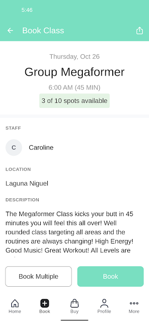 Pilates Plus OC Screenshot 2