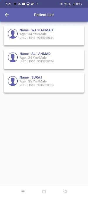 MOC Patient App Screenshot 1