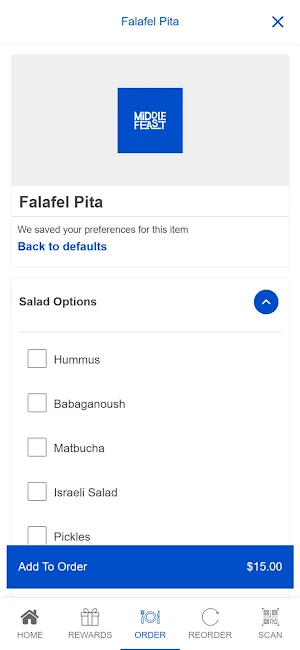 Middle Feast App Screenshot 3