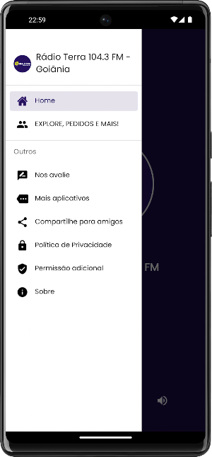 Rádio Terra 104.3 FM - Goiânia Screenshot 2