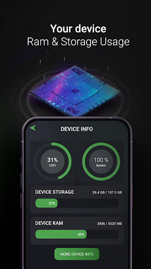 Mobile Settings & Info Screenshot 1