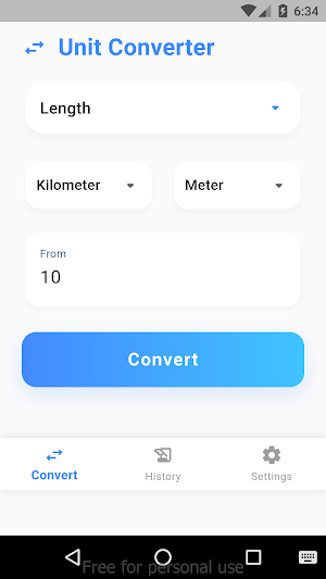 Unit Converter Screenshot 2