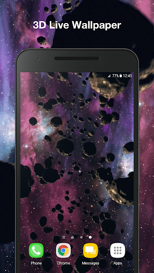 Asteroids 3d Wallpaper Pro Screenshot 0