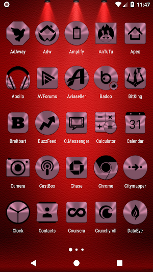 Lilac Purple & Black Icon Pack Screenshot 1