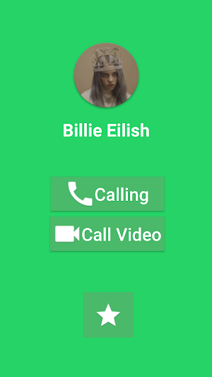 📞Billie Eilish Fake Video Call Simulator Screenshot 0