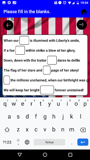 National Anthem of USA 4 Verses Learn Listen Screenshot 2