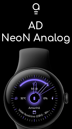 AD NeoN Analog - Watch Face Screenshot 0