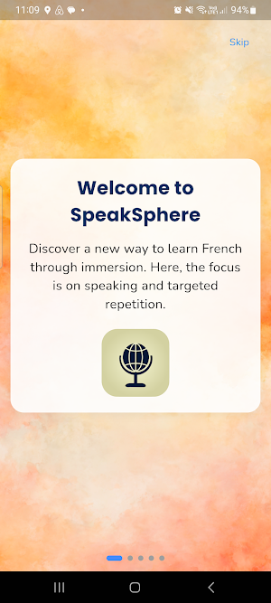 SpeakSphere: Learn French Screenshot 0