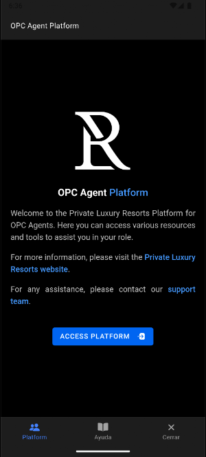 PLR OPC Agent Platform Screenshot 0
