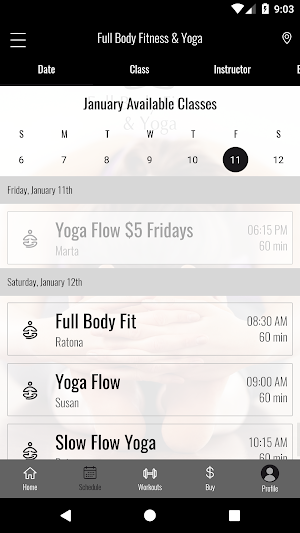 Full Body Fitness & Yoga Screenshot 1