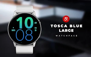 Tosca Blue Large Watch Face Screenshot 0