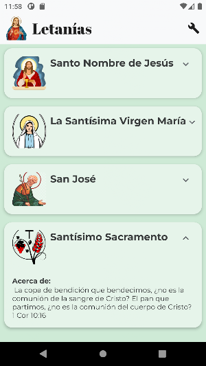 Letanías Católicas Screenshot 0
