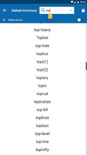 Concise Oxford Thesaurus Screenshot 1