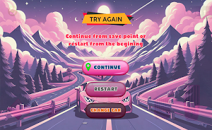 Colorful Road Car Game Screenshot 2