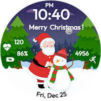 Xmas Countdown WatchFaceSanta