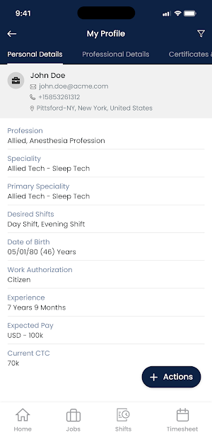 Cure Staffing Screenshot 1