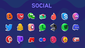 Glasstic 3D Icon Pack Screenshot 2