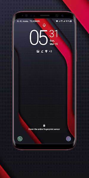 Black Red Wallpaper Screenshot 1