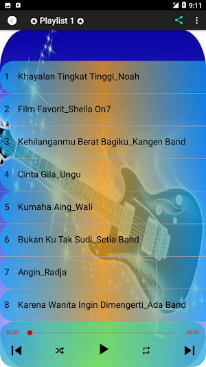 Lagu Band Indonesia Offline Screenshot 0