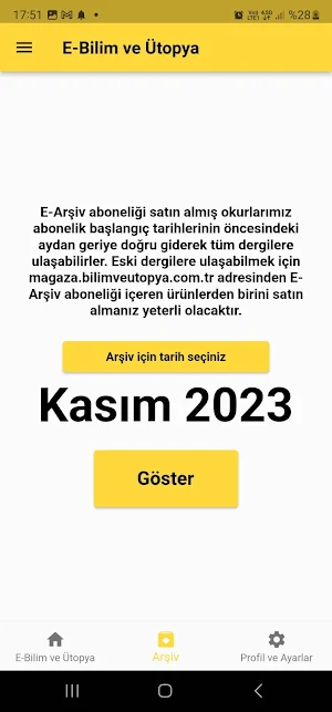 Bilim ve Ütopya Edergi Screenshot 2