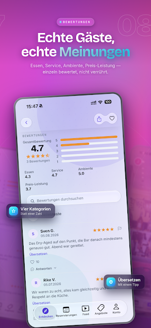 Onboard – Restaurants & Tische Screenshot 2